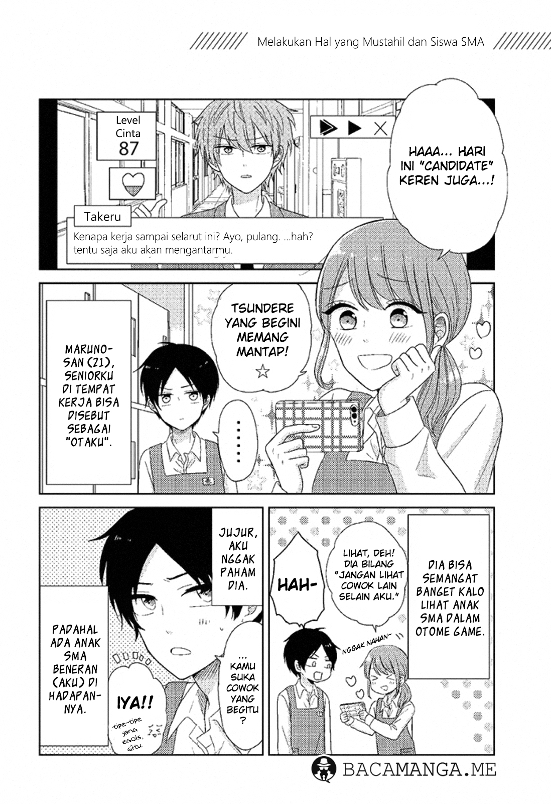 Wotaku Girl and High School Boy Chapter 01 Gambar 2