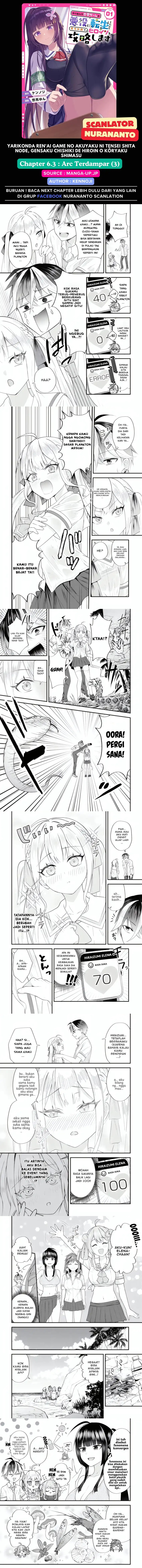 Yarikonda ren’ai game no akuyaku ni tensei shita node, gensaku chishiki de hiroin o kōryaku shimasu Chapter 06.3 Gambar 1