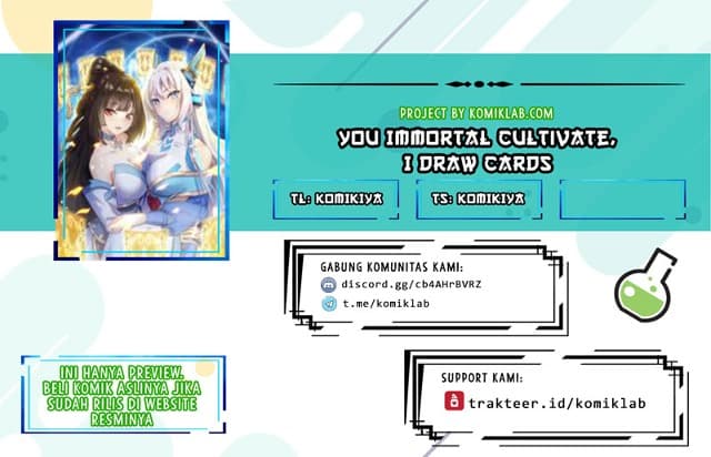 You Immortal Cultivate, I Draw Cards Chapter 02 Gambar 1