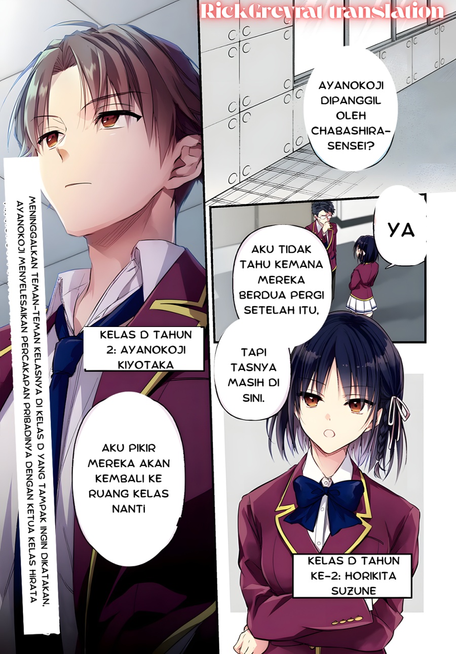 Youkoso Jitsuryoku Shijou Shugi no Kyoushitsu e 2-nensei-hen 2nd Stage Chapter 01.1 Gambar 1