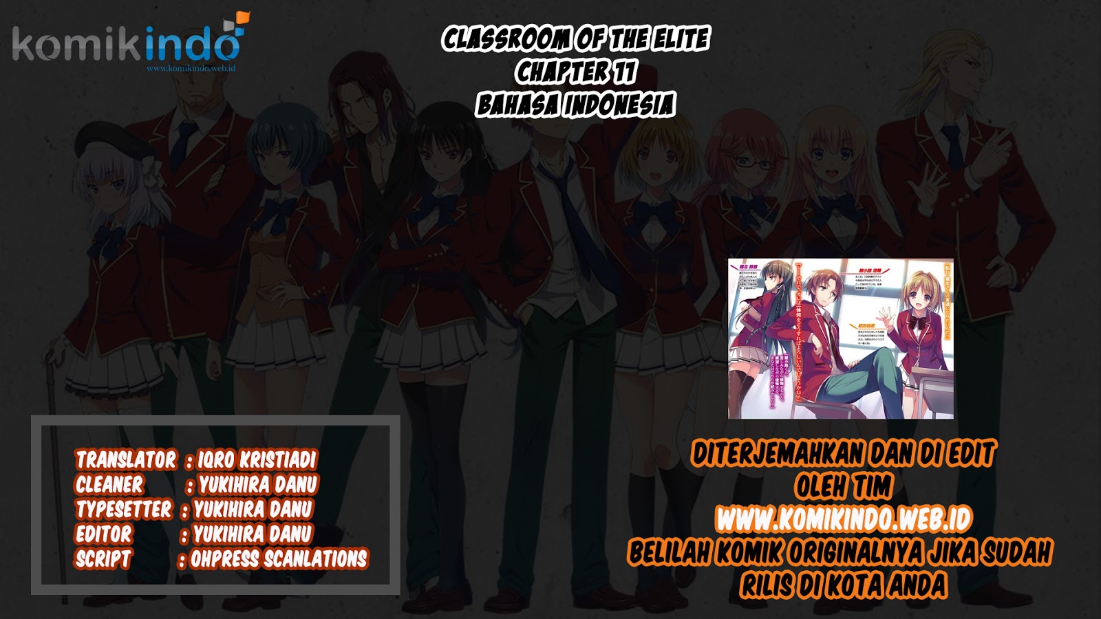 Youkoso Jitsuryoku Shijou Shugi no Kyoushitsu e Chapter 11 Gambar 1