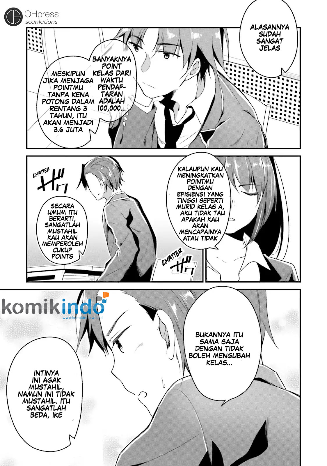 Youkoso Jitsuryoku Shijou Shugi no Kyoushitsu e Chapter 11 Gambar 8
