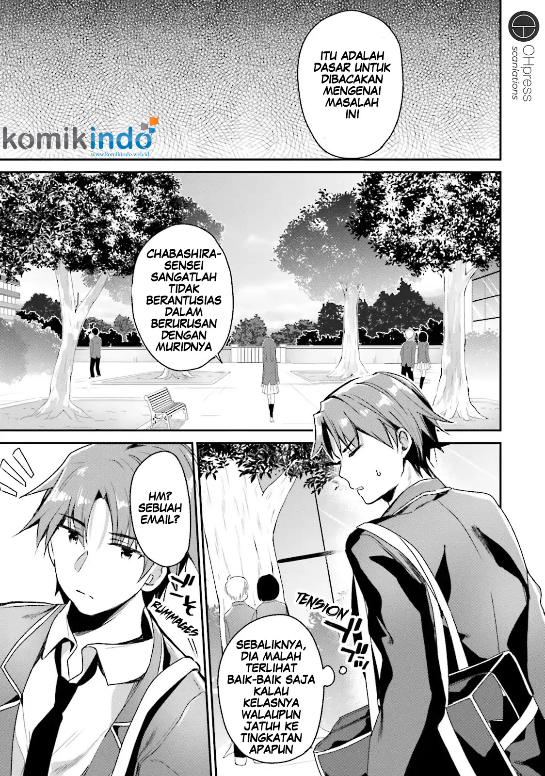 Youkoso Jitsuryoku Shijou Shugi no Kyoushitsu e Chapter 11 Gambar 12