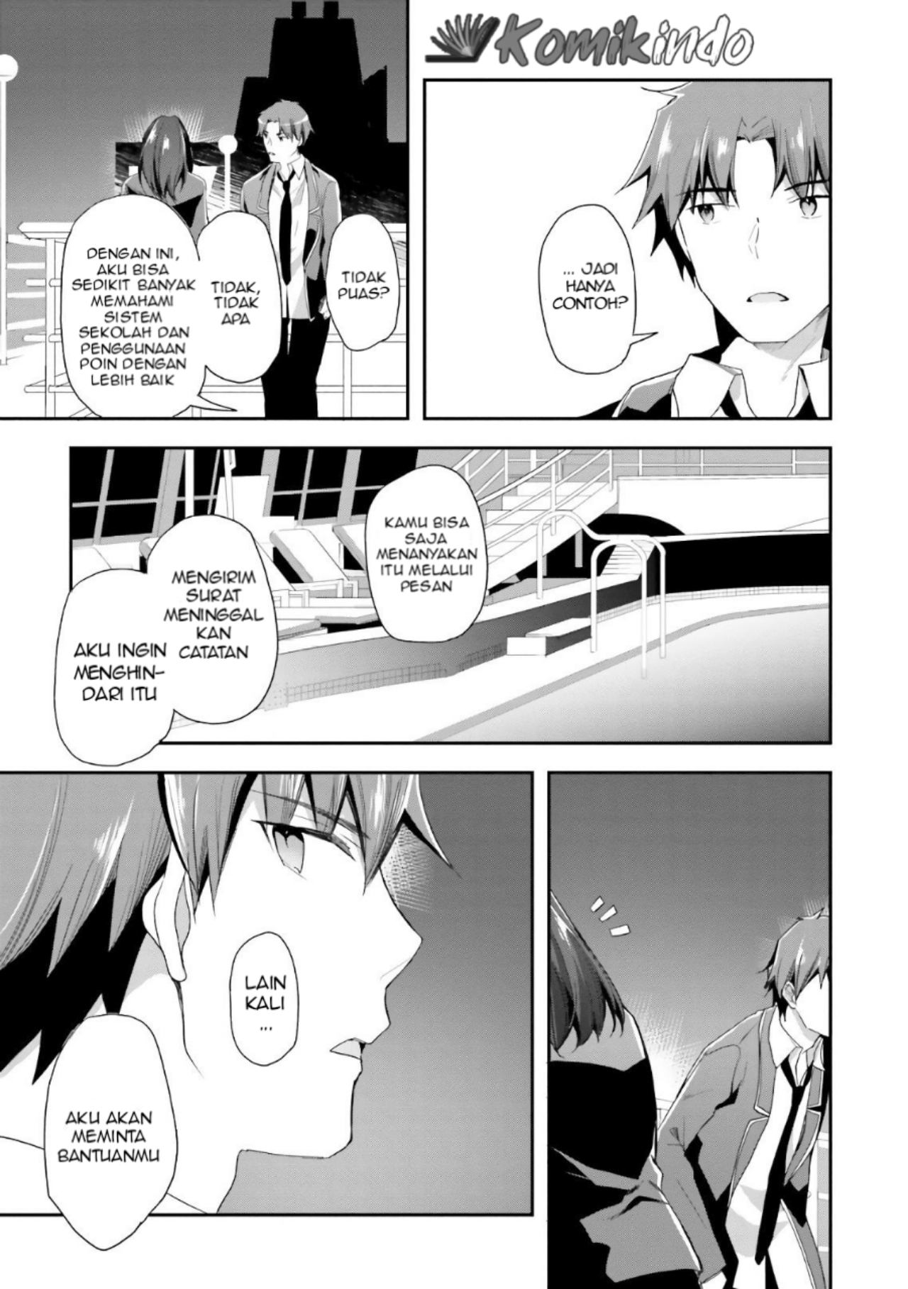 Youkoso Jitsuryoku Shijou Shugi no Kyoushitsu e Chapter 38 Gambar 24