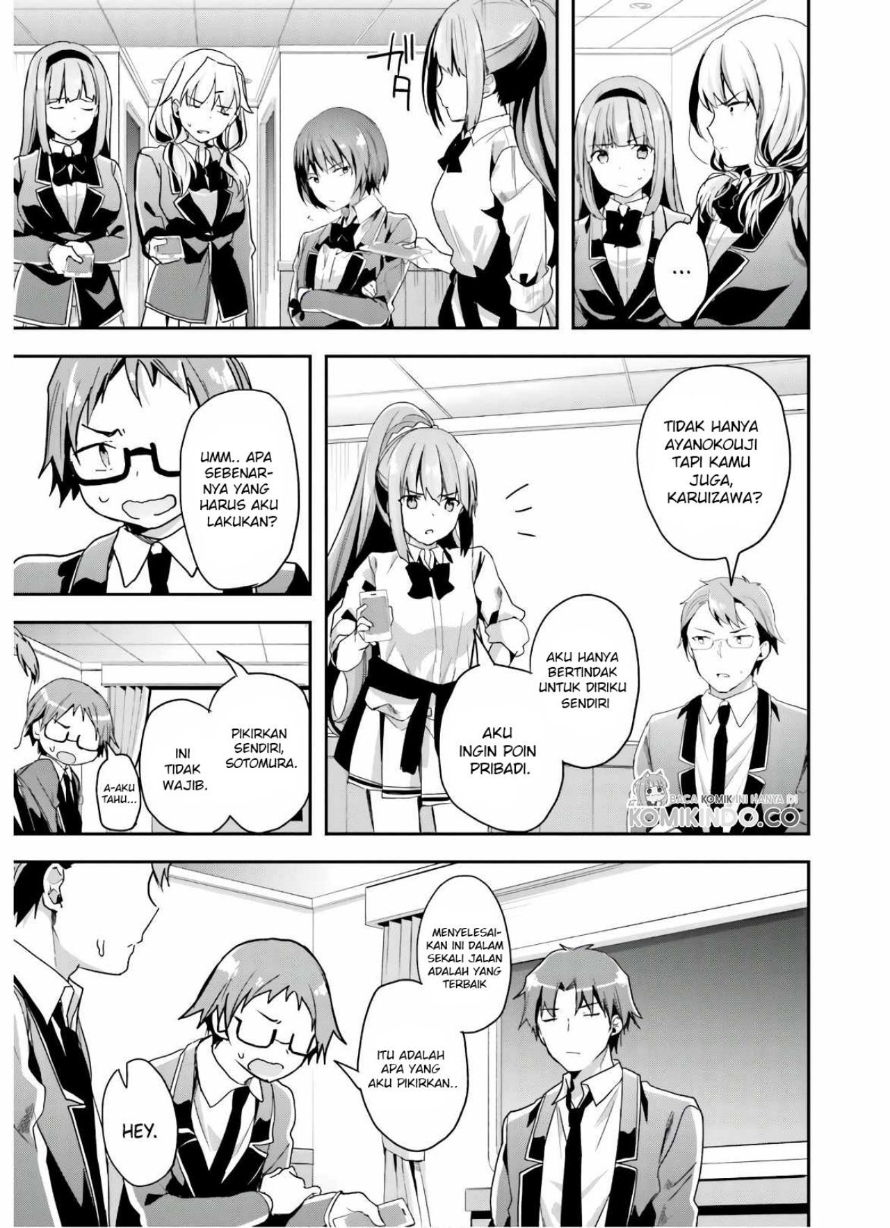 Youkoso Jitsuryoku Shijou Shugi no Kyoushitsu e Chapter 48 Gambar 6
