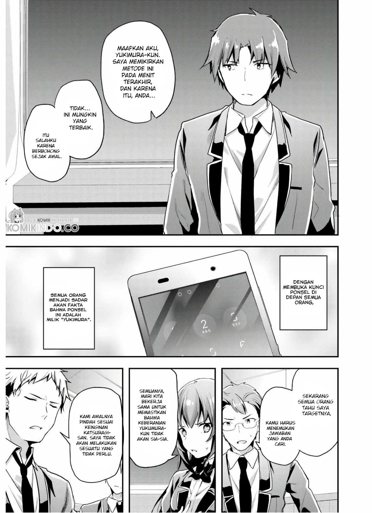 Youkoso Jitsuryoku Shijou Shugi no Kyoushitsu e Chapter 48 Gambar 14