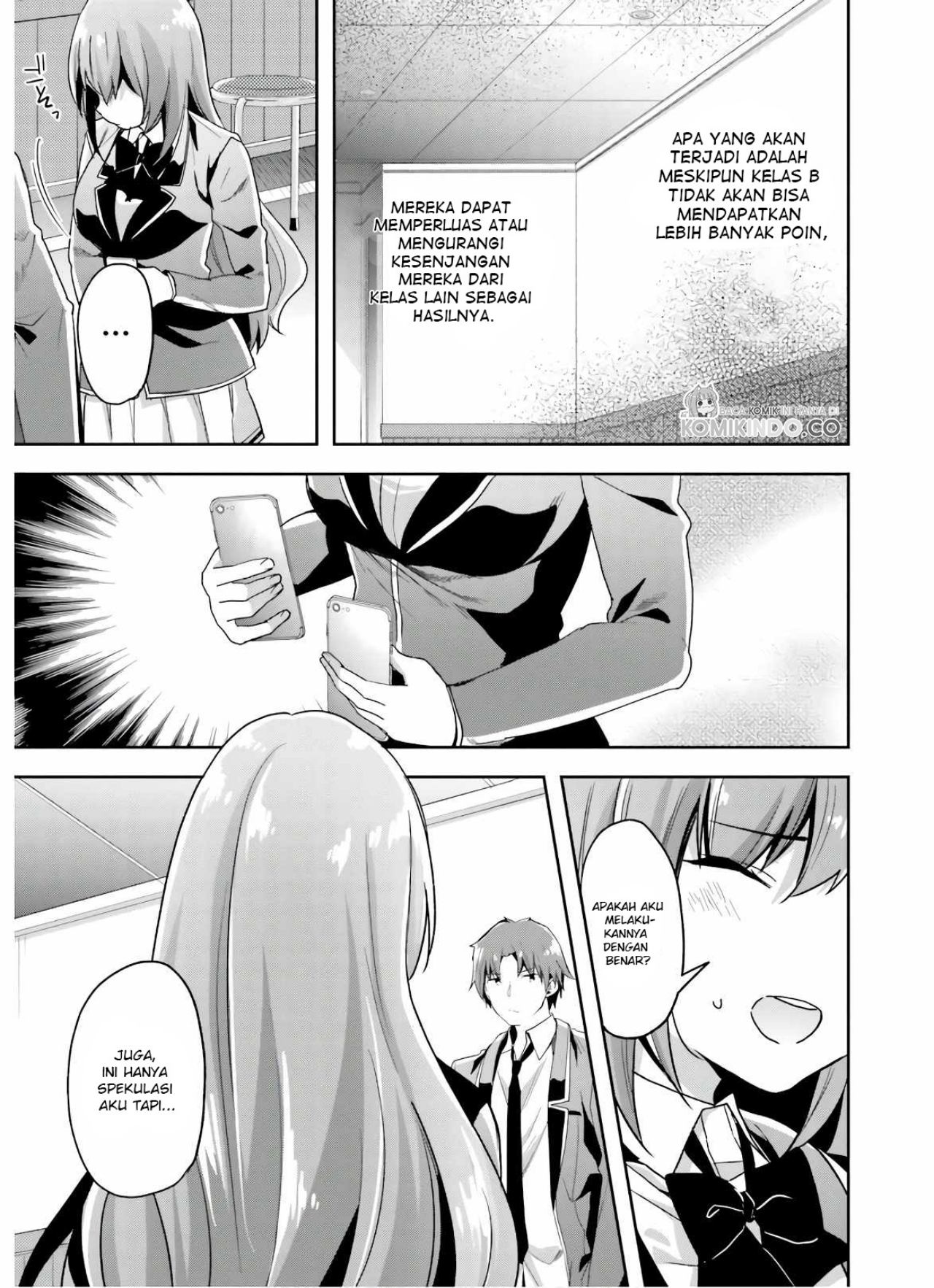 Youkoso Jitsuryoku Shijou Shugi no Kyoushitsu e Chapter 48 Gambar 18