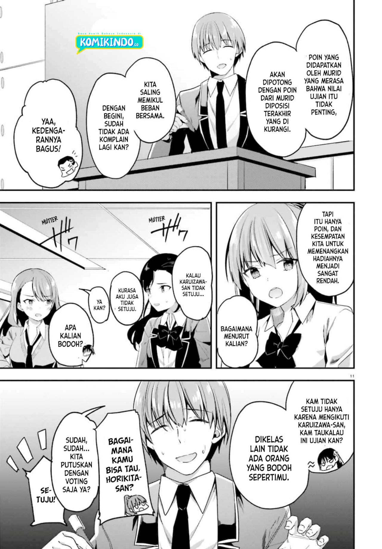 Youkoso Jitsuryoku Shijou Shugi no Kyoushitsu e Chapter 58 Gambar 12
