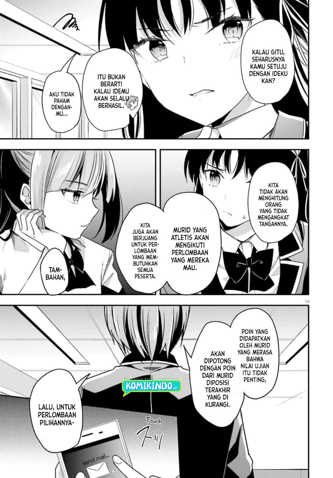 Youkoso Jitsuryoku Shijou Shugi no Kyoushitsu e Chapter 58 Gambar 14