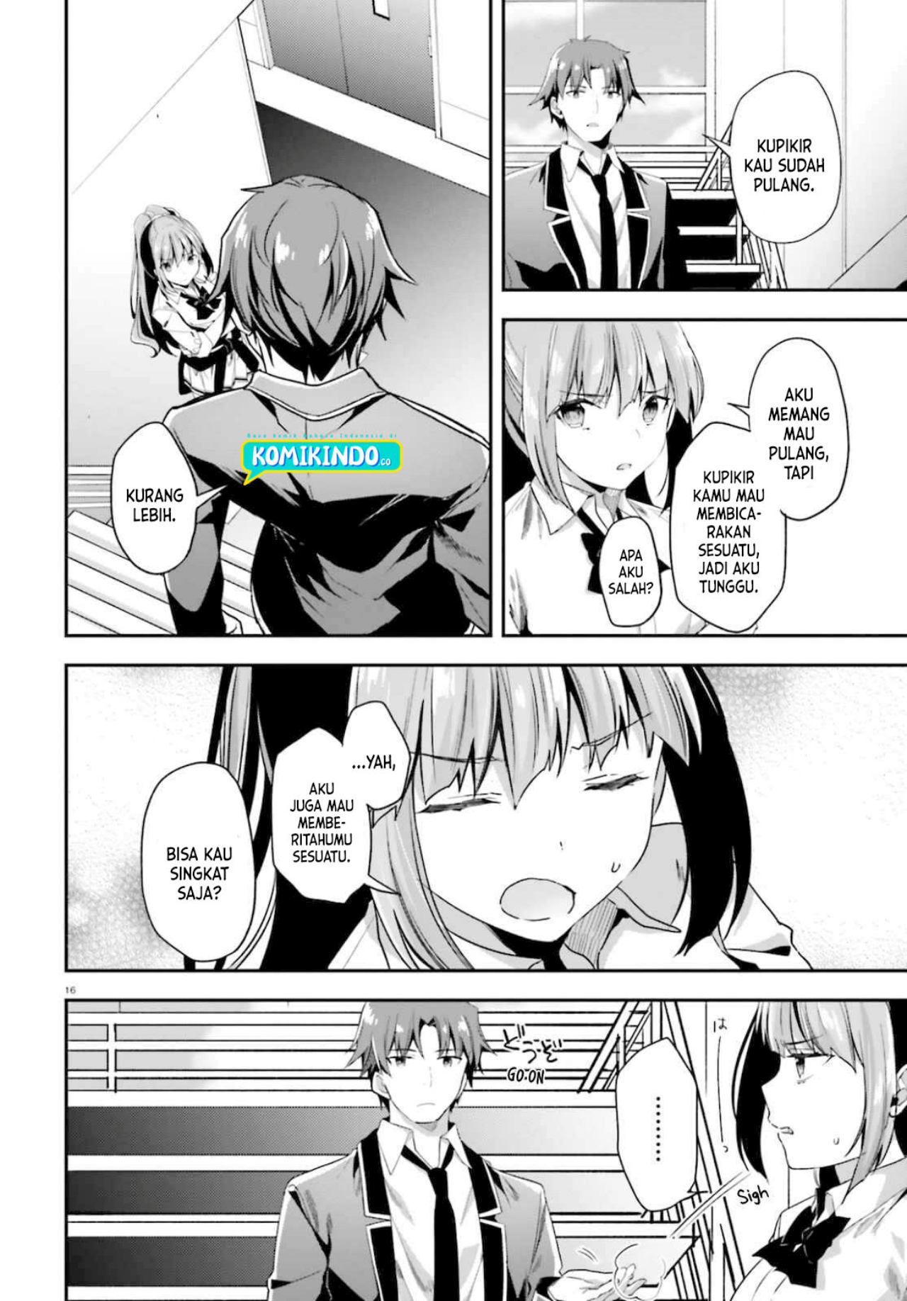 Youkoso Jitsuryoku Shijou Shugi no Kyoushitsu e Chapter 58 Gambar 17