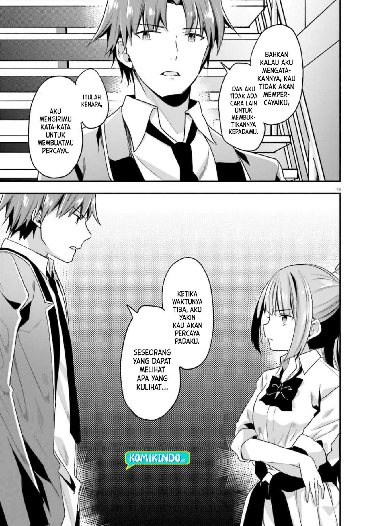 Youkoso Jitsuryoku Shijou Shugi no Kyoushitsu e Chapter 58 Gambar 20