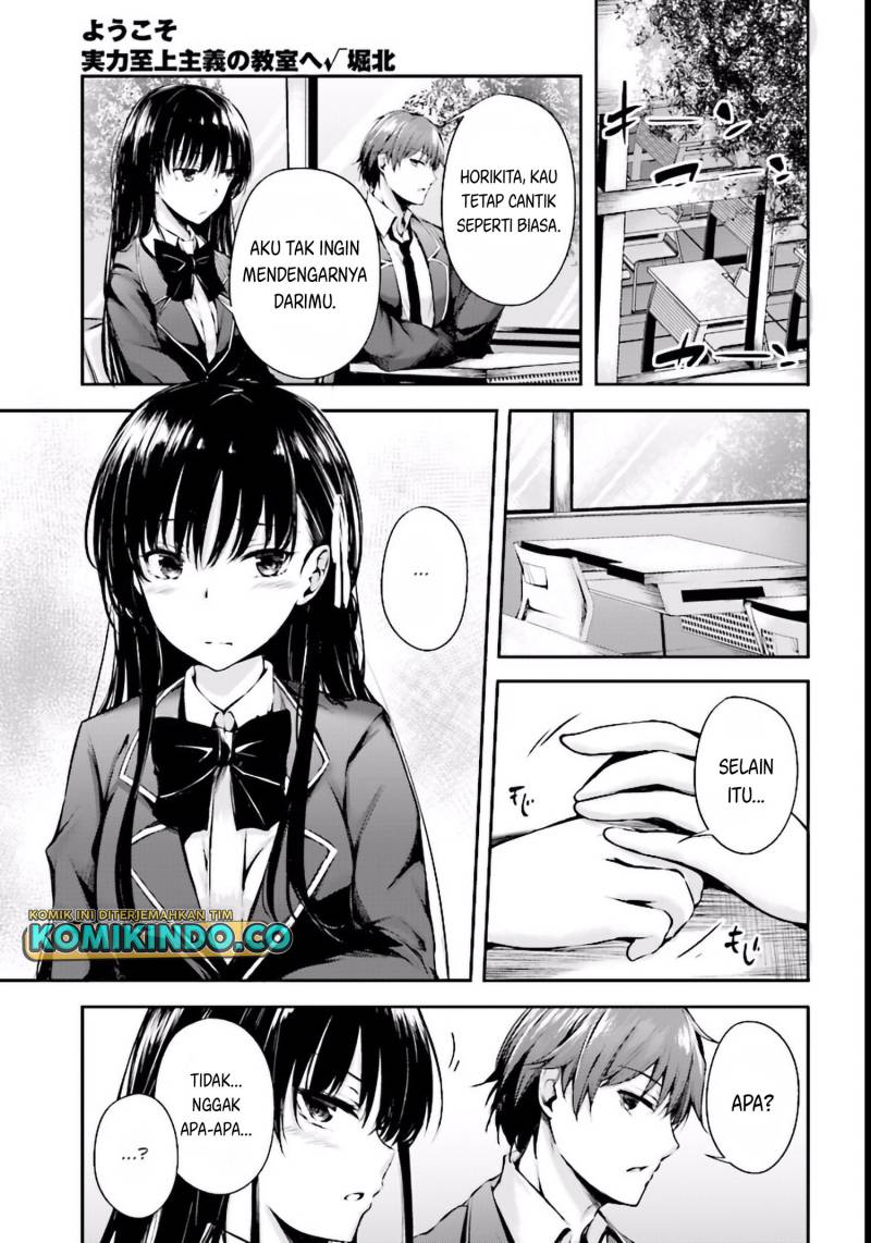 Youkoso Jitsuryoku Shijou Shugi no Kyoushitsu e Horikita Chapter 03 Gambar 10