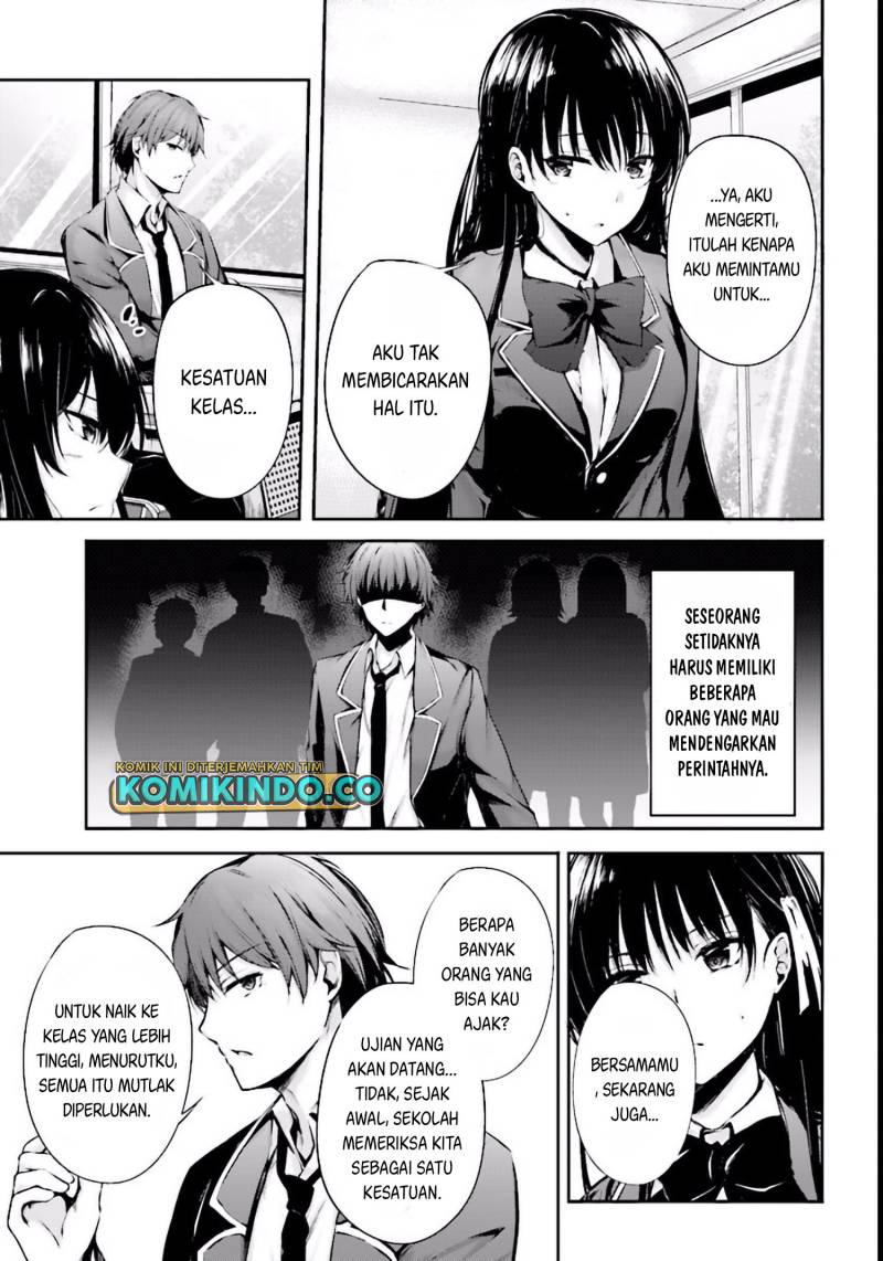 Youkoso Jitsuryoku Shijou Shugi no Kyoushitsu e Horikita Chapter 03 Gambar 12