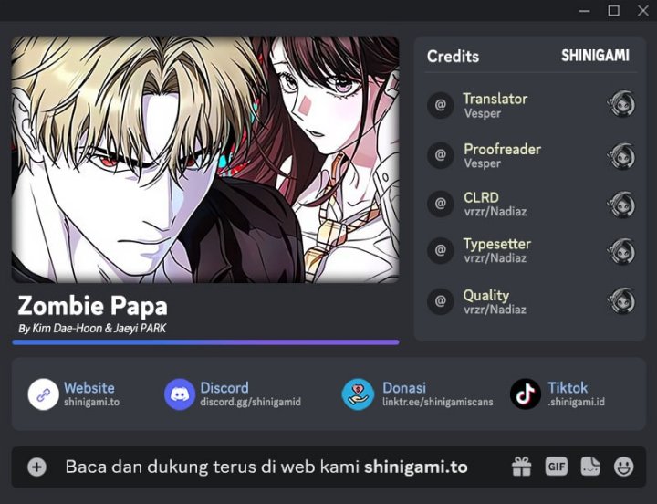 Zombie Papa Chapter 07 Gambar 1